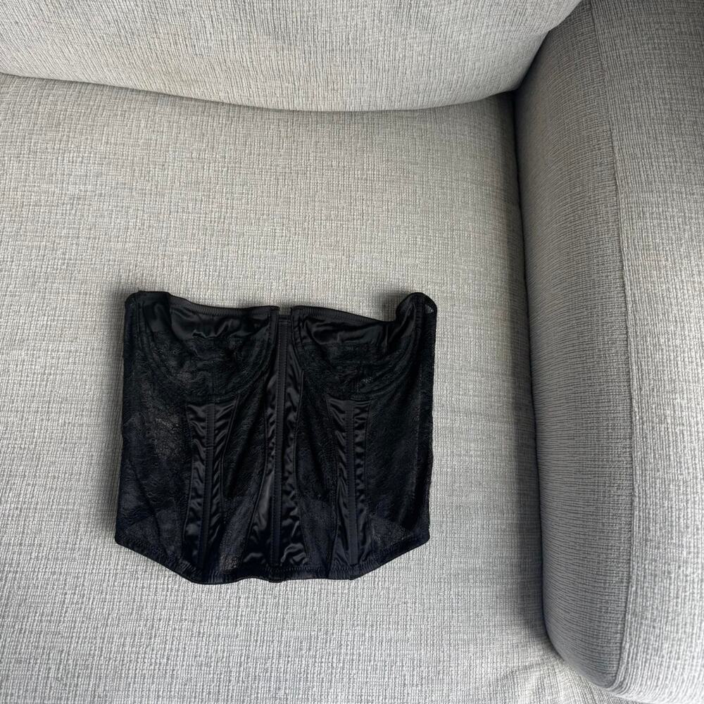 Asos black corset top corset top